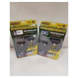 Outdoor LED lighting, motion detecting 2 pack