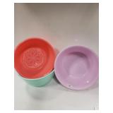 Large plastic bowls 3 pk