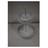 White Tiered Shelf