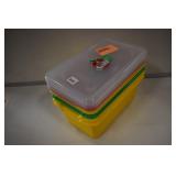 Plastic Containers with Lids Set of 5