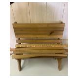 24" wide doll bench