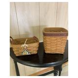 Longaberger Christmas 2006 and 1994 basket