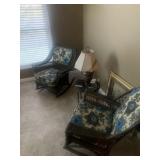 Pair Wicker Rocking Chairs