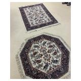 63x48 rug and 48" wide octagon rug