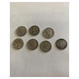 7 silver dimes