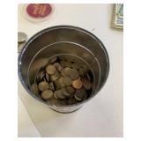 410 wheat and 50 memorial Lincoln Cents