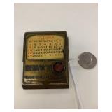 Advertising letter clip w/perpetual calendar