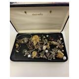 Box full miscellaneous costume jewelry