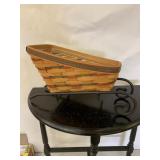 Longaberger sleigh basket w/base