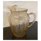 Pink Depression Pitcher