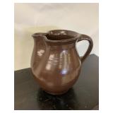 Brown Crock Pitcher