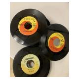 Stack .45 RPM records, Beatles- Beach Boys- more