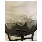 Water a Pitcher and 6 glasses