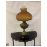 Best English Make Oil lamp w/glass shade
