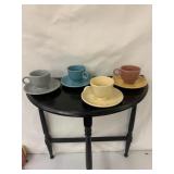 4 Fiesta Cups & Saucers