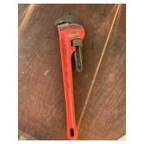 Ridged pipe wrench