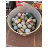 Bucket golf balls