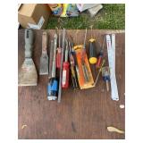 Screwdrivers- punch- putty knives - saw blades