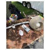 Outdoor security light and bulbs