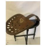 Iron tractor seat