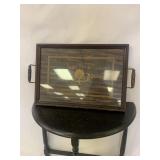 Double handle serving tray