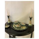Dresser set w, candle holders
