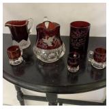 Ruby Red Glassware collection
