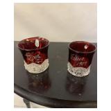 Irene 1909 and Carol - 1911 Red cups