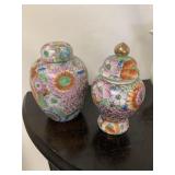 Ginger jars, candle burner w/cord