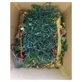 Bargain box Christmas decorations, stuff