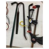 Box tools - Craftsman saw, crow bars, files, etc.