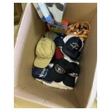 Bargain box with hats, towels and other goodies