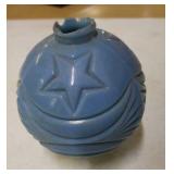 Antique blue lightning rod ball