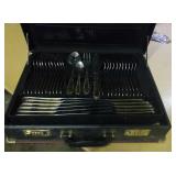 Flatware, service for 12 in case