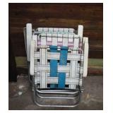 5 vintage aluminum lawn chairs