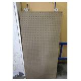 Five pegboard panels