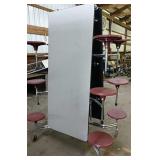 Rolling cafeteria table