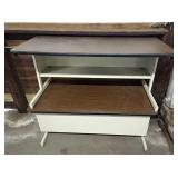 Pair of metal computer desks