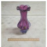Hand made Bohemia glass vase