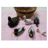 Duck decor & a basket