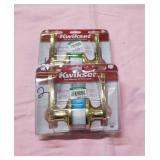 2 Kwickset interior door handle sets plus