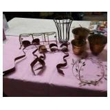 Metal decor items,  includes copper, brass, etc