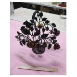 Metal flower basket
