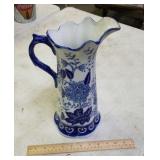 Blue & white tankard