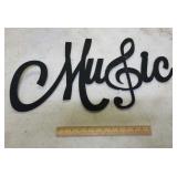 Metal music sign
