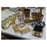 Gold tone decor - 20 pieces