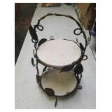 Metal & marble two-tier server