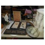 Mirrors, signs, and frames