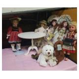 Dolls and doll furniture