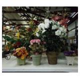 Floral decor arrangements